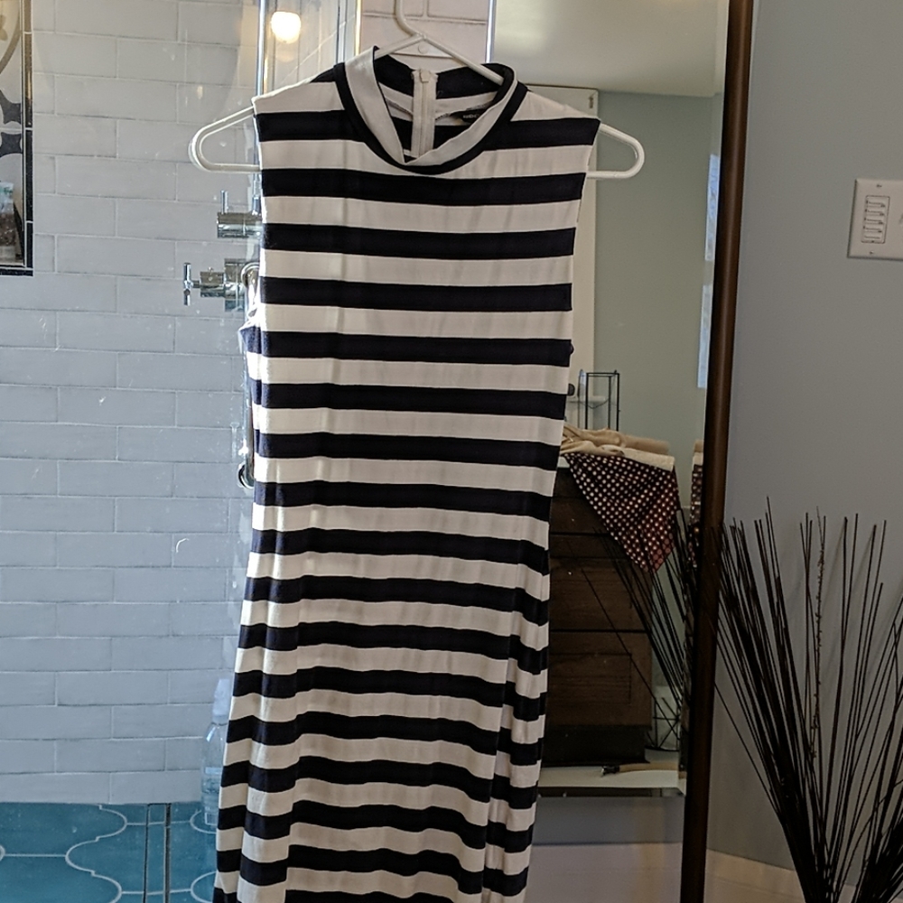 French Connection sleeveless mock neck dress